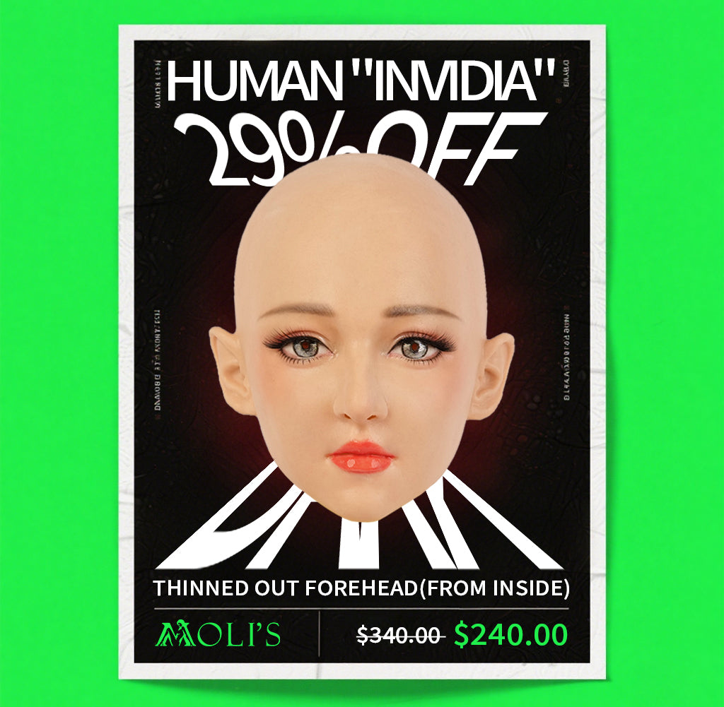 【Flash sale 29% OFF】SecondFace | Human "Invidia" Silicone Female Mask 2 Types F02 - InTheMask by Moli's