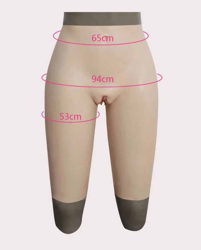 „Sora“ Prothesen-Silikon-Hose für die weibliche Vagina (mittellange Version) 