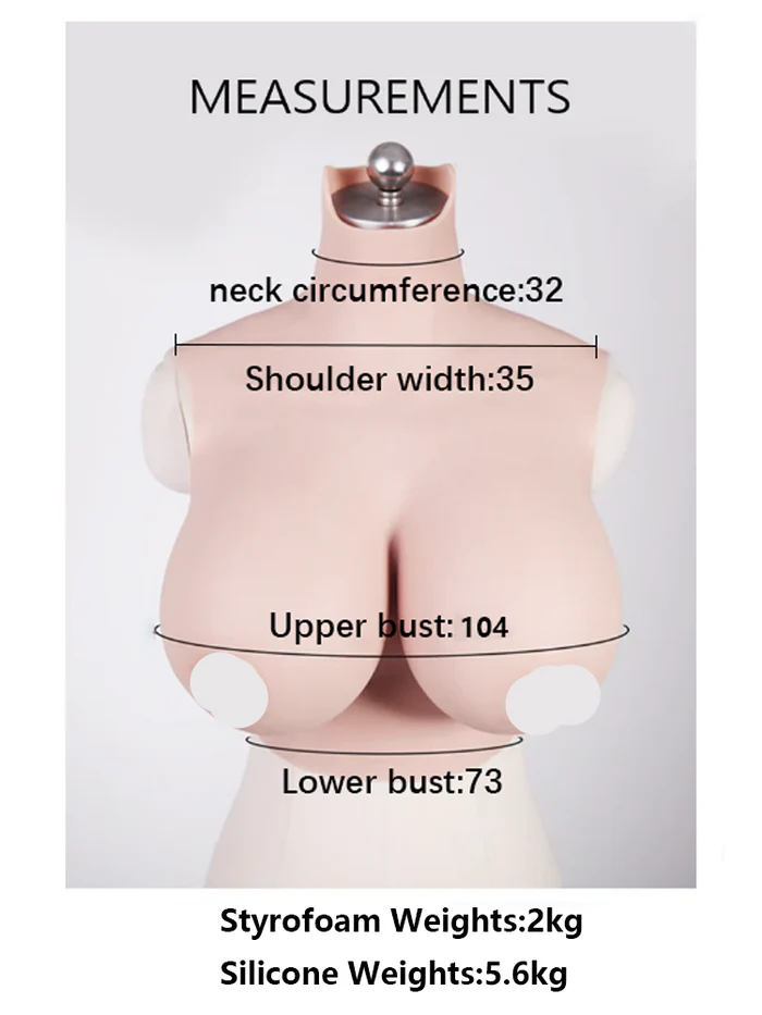 【Flash Sale 27% OFF】Breasts | "G" - "K" Cup Silicone Breastplate for Crossdressers