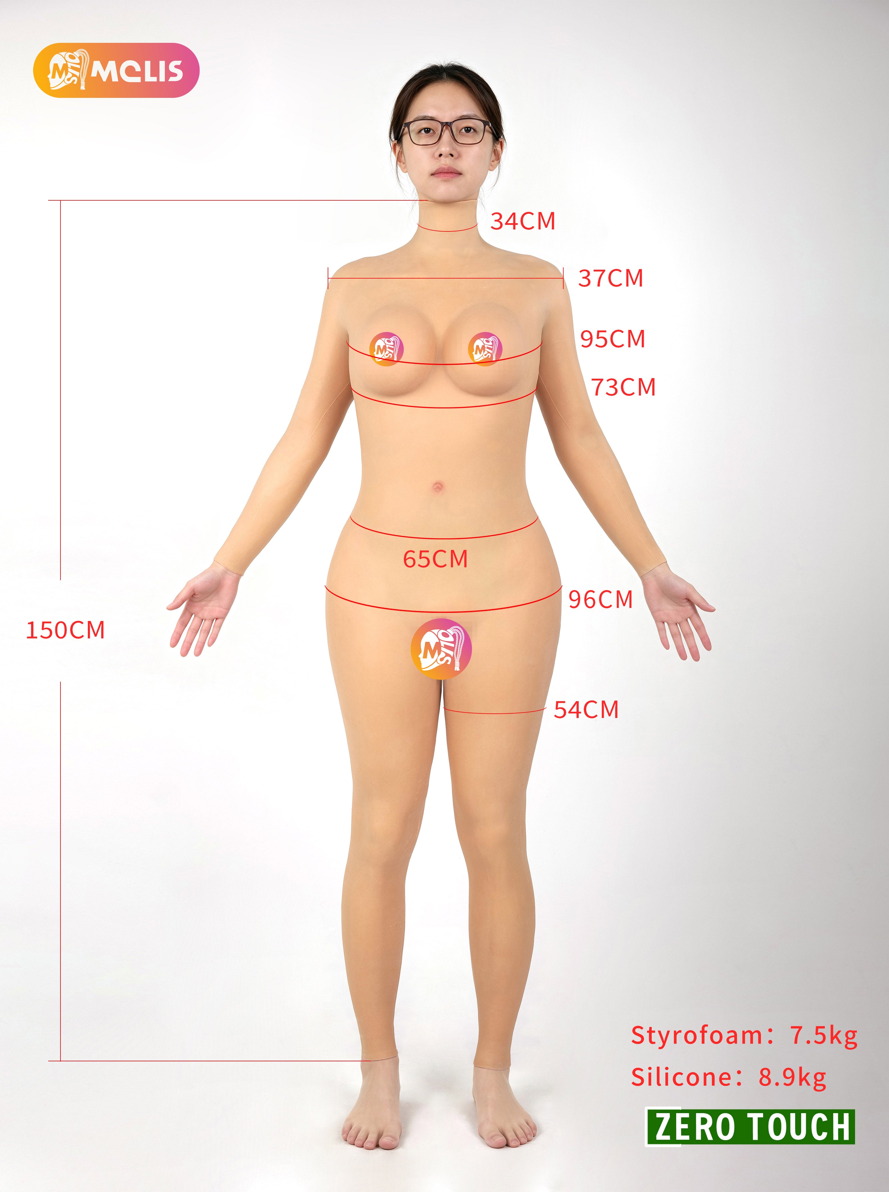 Zero Touch 2 | Silicone Crossdress Bodysuit with Built-in Hip & Curve Padding