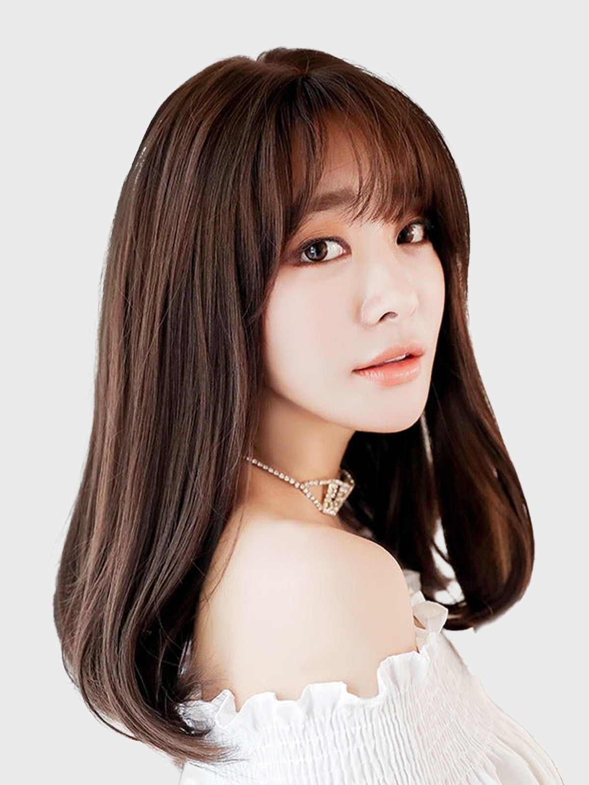 52cm Dark Brown Straight Wig | Premium Quality - InTheMask by Moli's