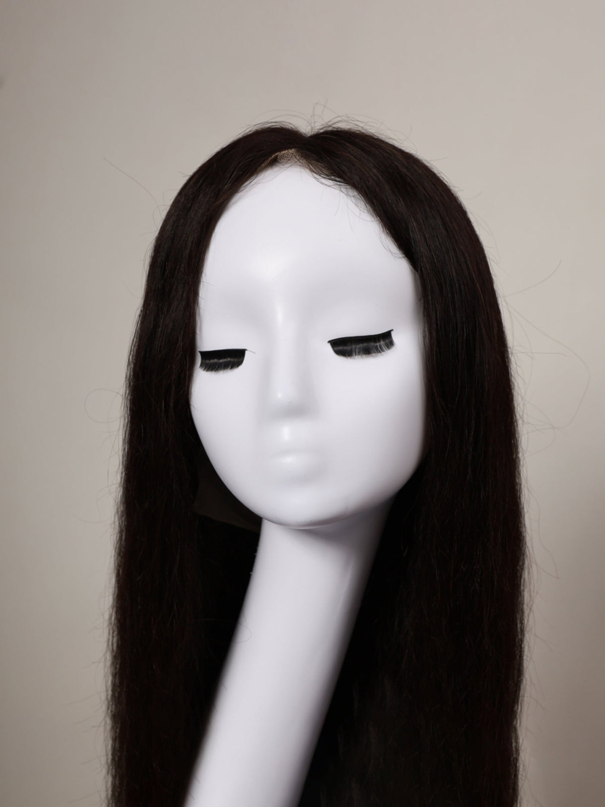 Genuine InTheMask by MOLIS full lace wig in brunette brown, 16 to 22 inches, showcasing long, wavy hair.