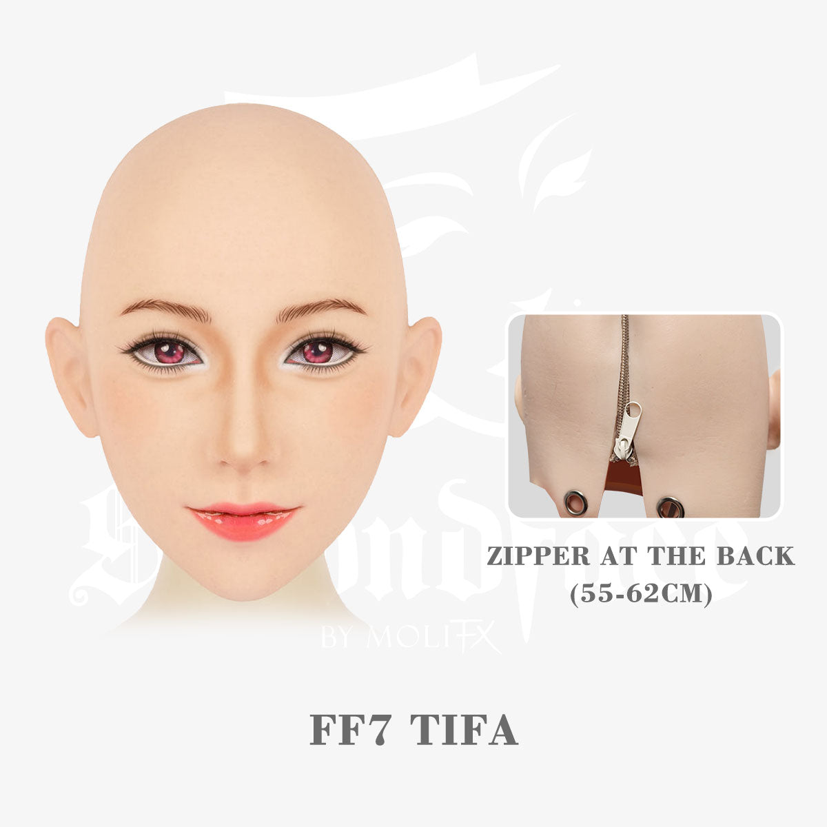 SecondFace | "The Tifa“ Silicone Female Mask Special Makeup F04 - InTheMask by Moli's