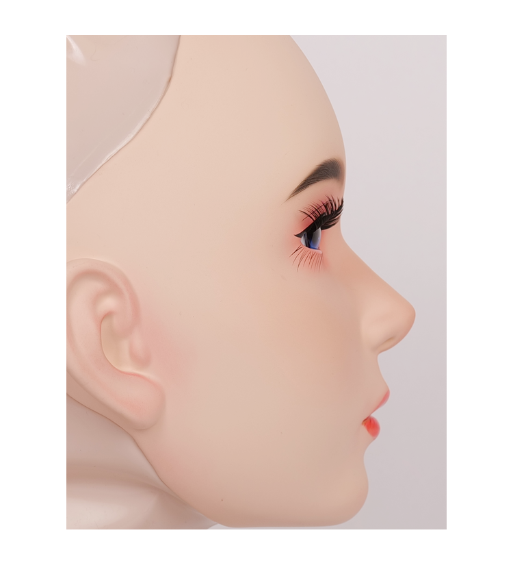 „Furgie“ Limited Edition | Weibliche Puppenmaske mit Latexhaube, spezielles Make-up