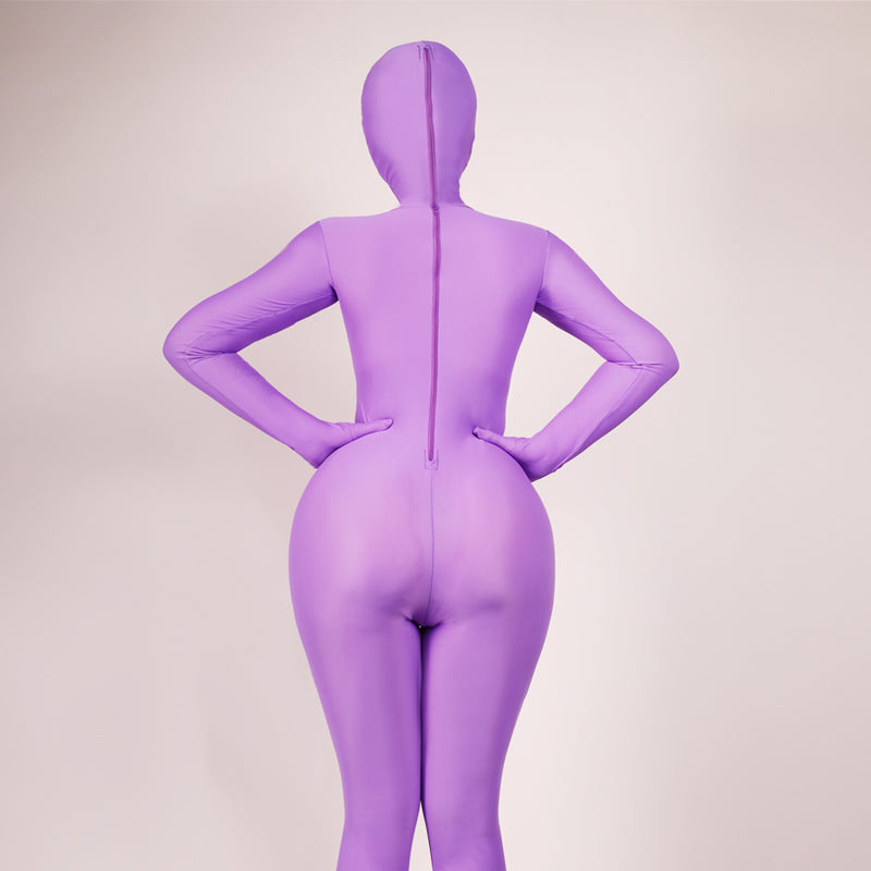 SecondSkin Full Body Spandex/Lycra Suit (XS, Purple)