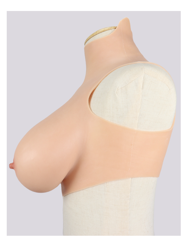 "Zero Touch" Breasts | "G" Cup Silicone Breastplate for Crossdressers - InTheMask by Moli's