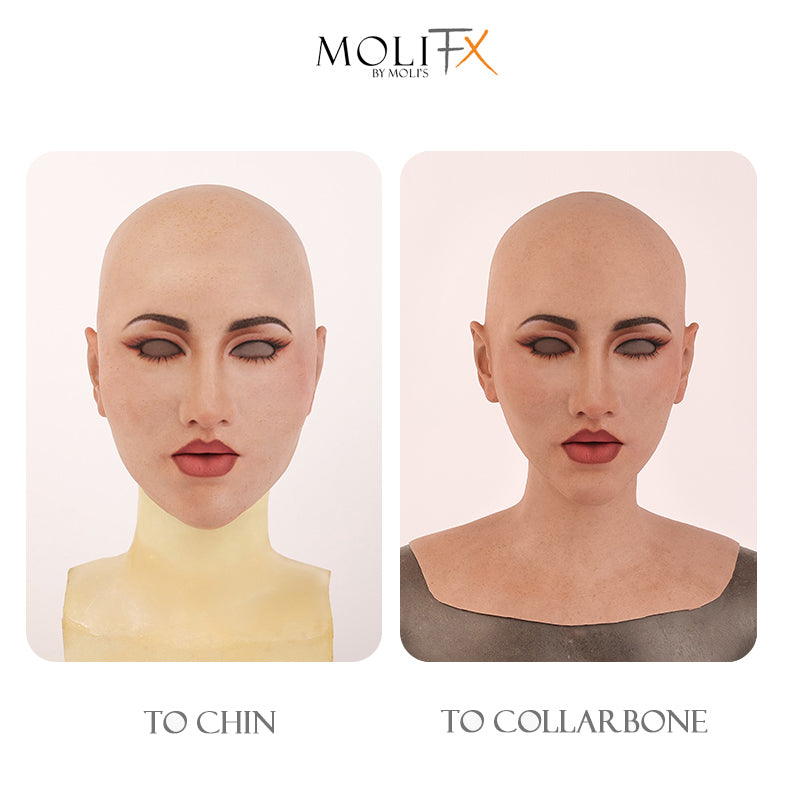MoliFX | “Molly2” Hollywood Makeup | SFX-Level Silicone Female Mask X03B