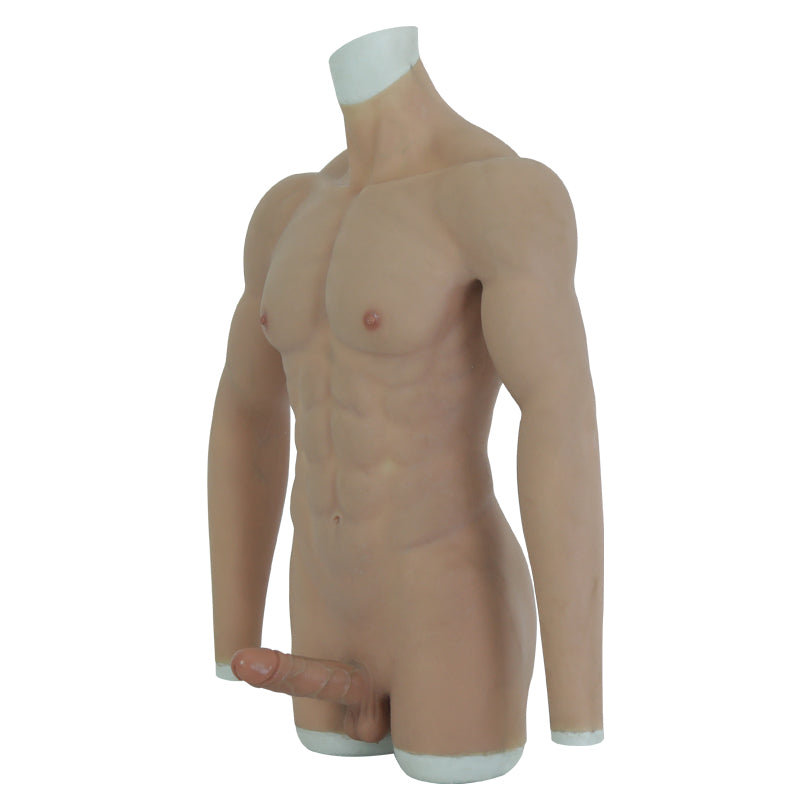 Gerald | FtM Silicone Muscle Bodysuit with Realistic Penis
