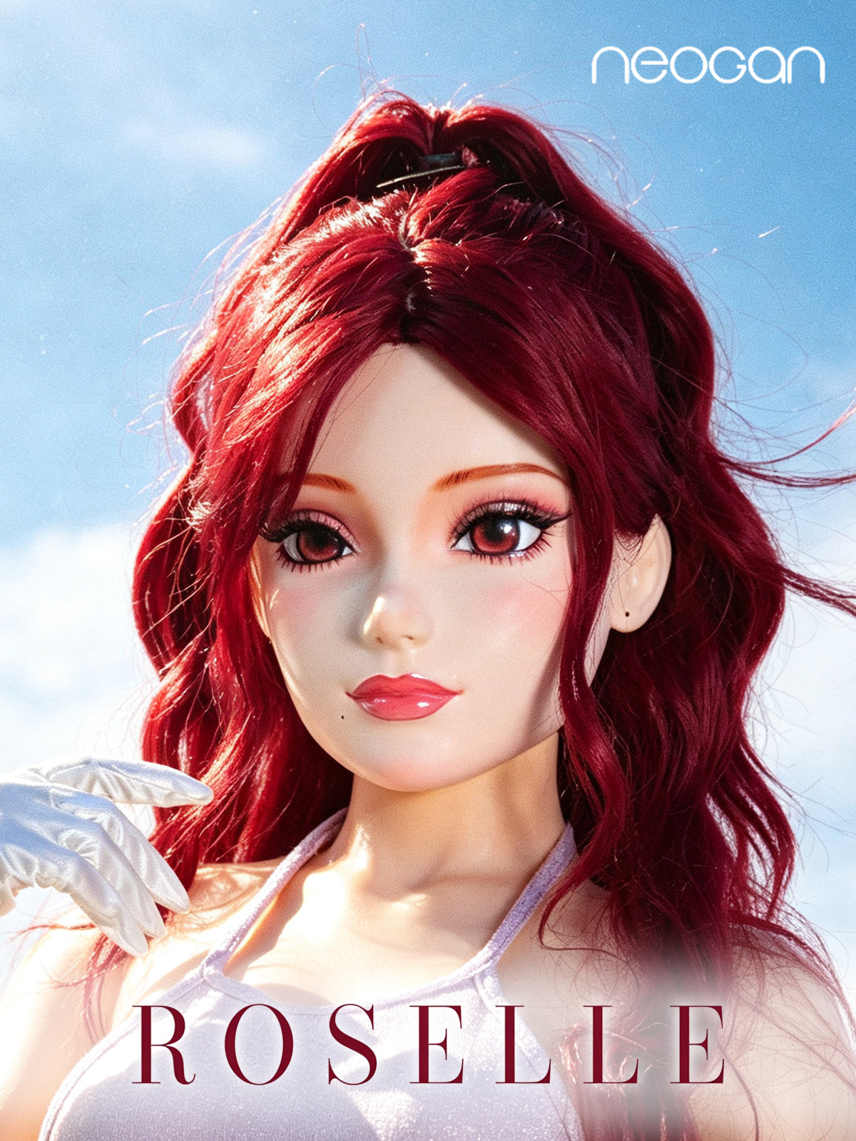 "Barbie Roselle" The Doll Mask with Gag & Latex Hood by NEOGAN
