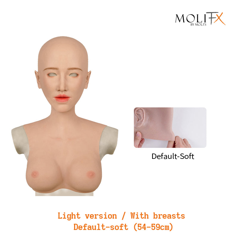 MoliFX | “Linglong” Ningzhi Makeup | The Oriental Beauty Female Mask with Breasts C Cup X04 - InTheMask by Moli's