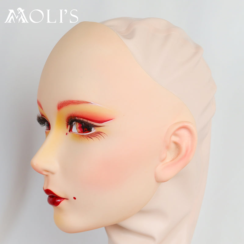 Furgie „Oiran“ Sonderversion | Geknebelte weibliche Puppenmaske von Moli's 