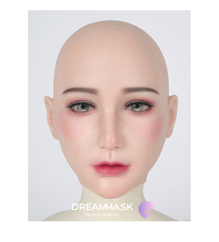 „Ching04“ Die Silikon-Frauenmaske ist fertig für Make-up 