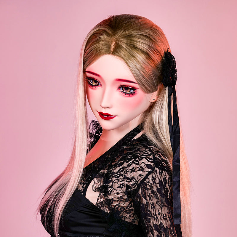 BlackCat Muse ear lock doll mask by InTheMask by MOLIS featuring intricate detailing and a dark, artistic design.