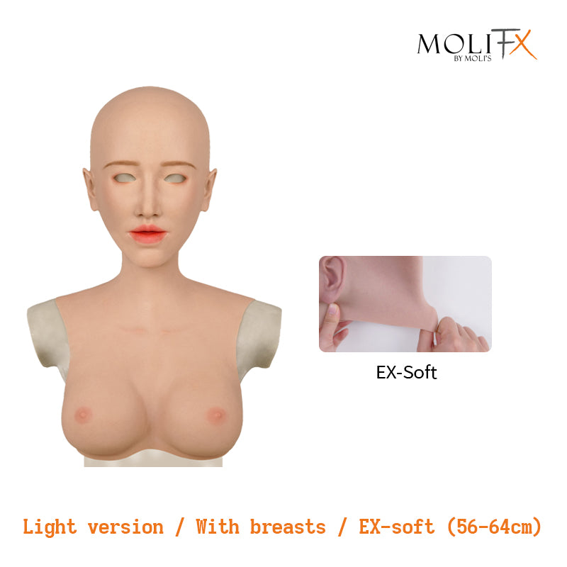 MoliFX | “Linglong” Ningzhi Makeup | The Oriental Beauty Female Mask with Breasts C Cup X04 - InTheMask by Moli's