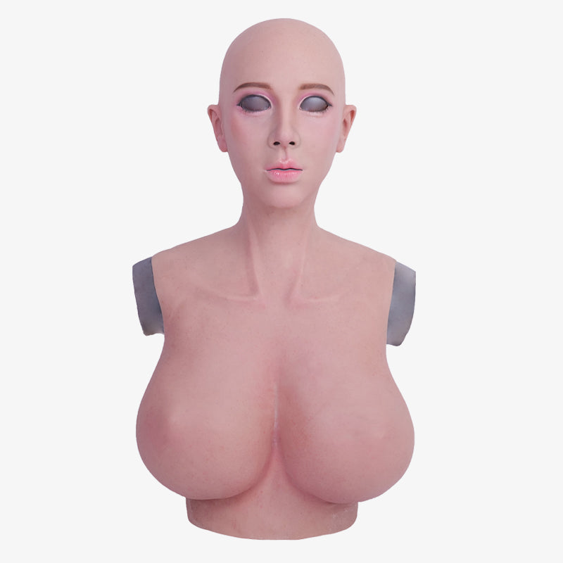 SecondFace by MoliFX | "Luxuria" Human Makeup The Female Mask with I Cup Breasts F01 - InTheMask by Moli's