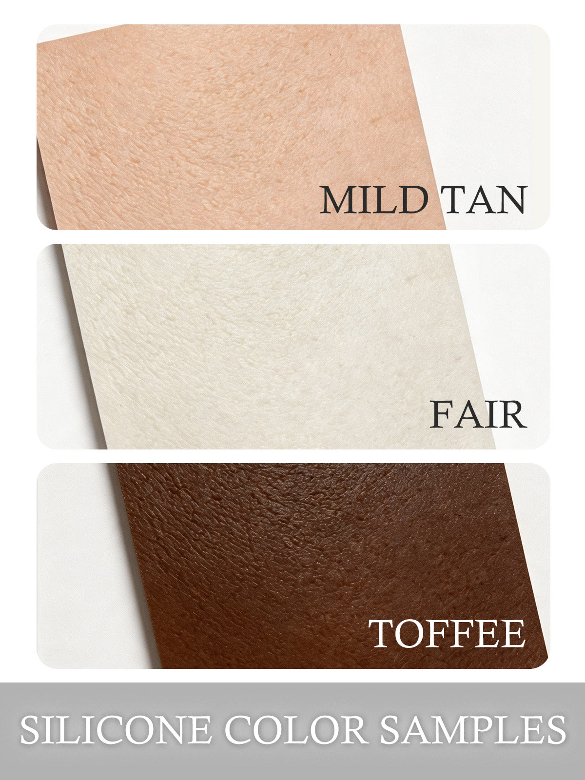 Silicone Color Samples of MoliFX Products