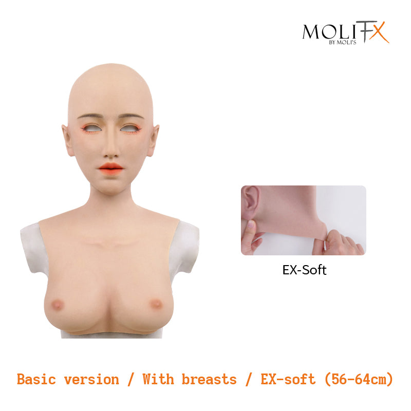 MoliFX | “Linglong” Taoyao Makeup |  The Oriental Beauty Female Mask with Breasts C Cup X04C - InTheMask by Moli's