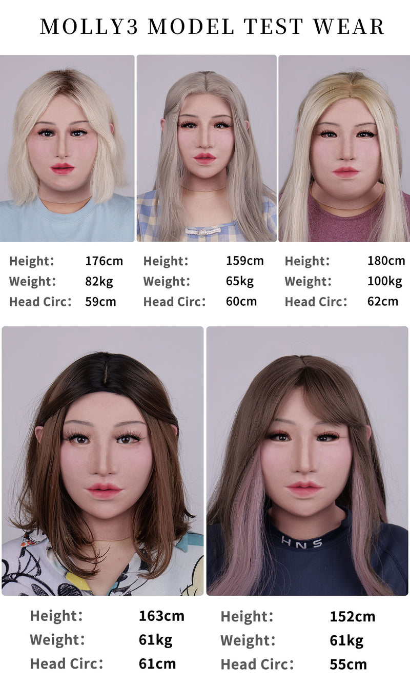 "Molly3" SFX-Level Silicone Female Mask by MoliFX | Mask of 2026