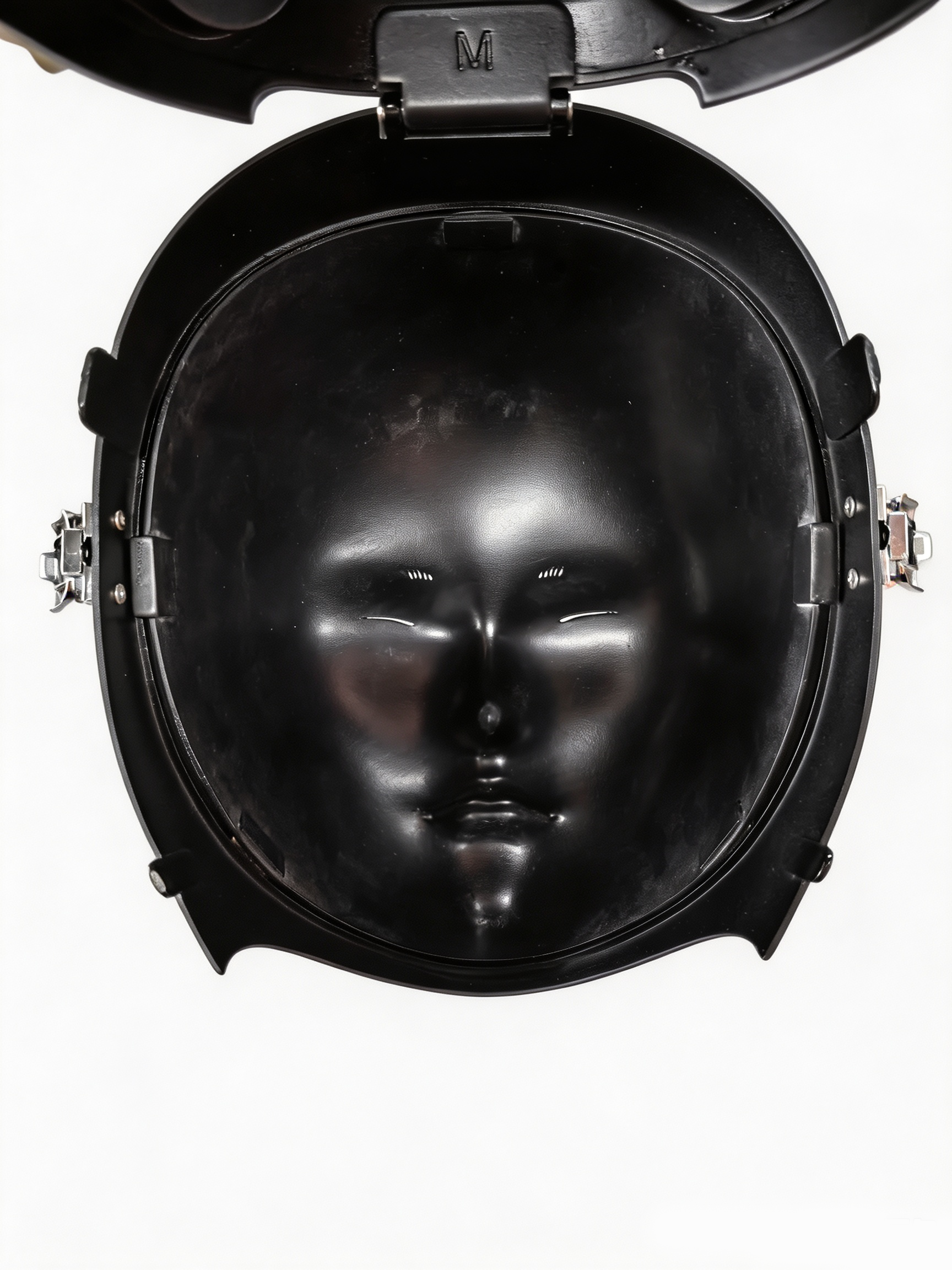 NEOGAN | "Disguiser" The Black Mask with 2 Ponytails & Padlocks