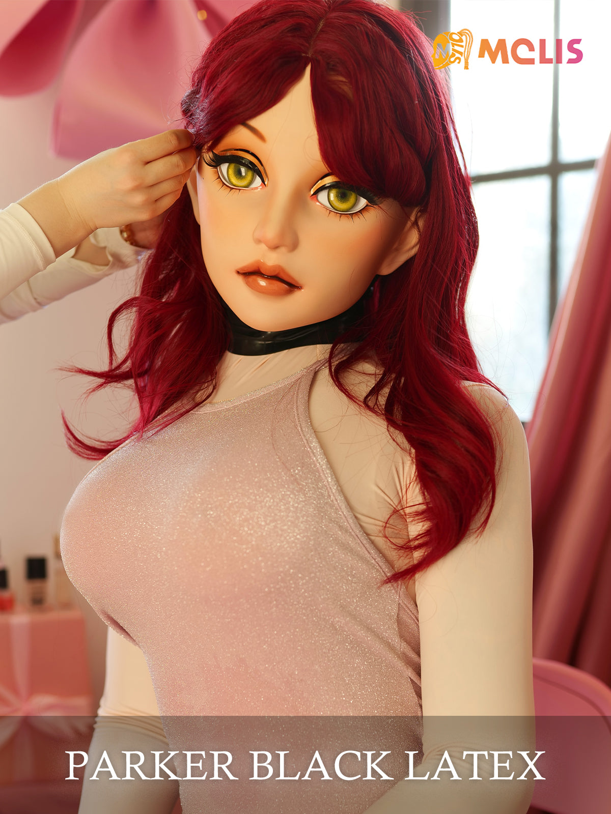 NEOGAN | Parker The Female Doll Mask with Gag and Latex Hood by Molis D04 - InTheMask by Moli's