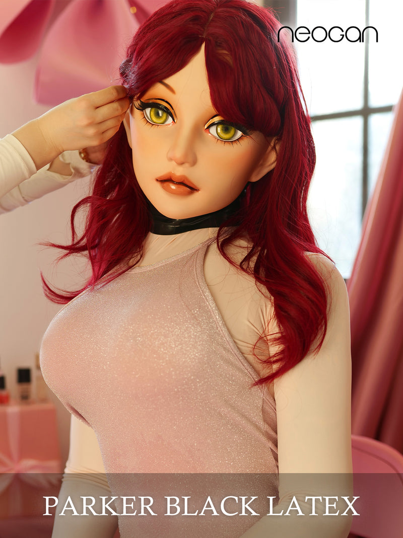 Neogan Mask NEOGAN | Parker The Female Doll Mask with Gag and Latex Hood by Molis