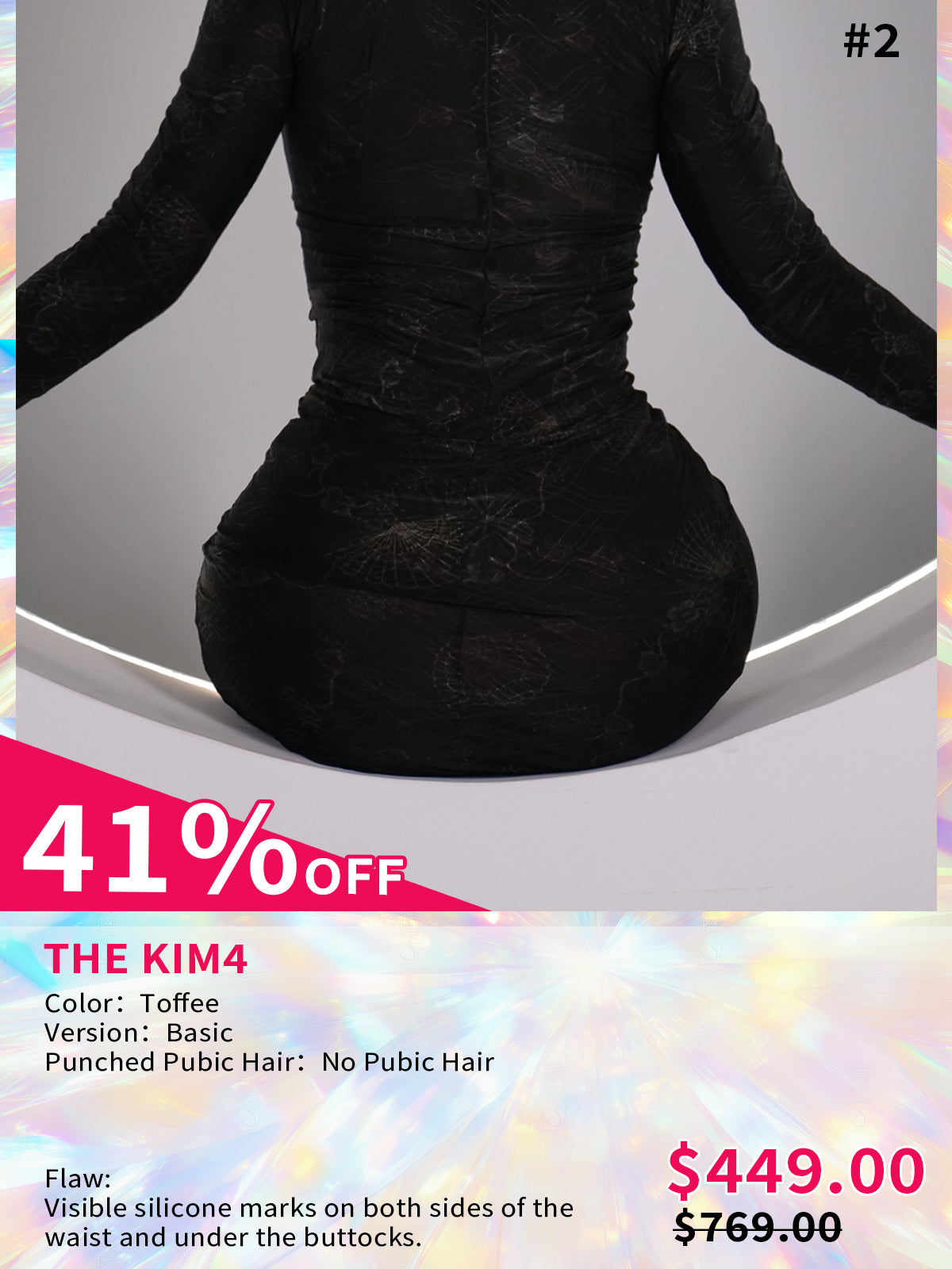 【Flash Sales 41% OFF】The Kim4 | XL Silicone Girdle Pant with Extreme Hip & Thigh Enhancement MoliFX XF02