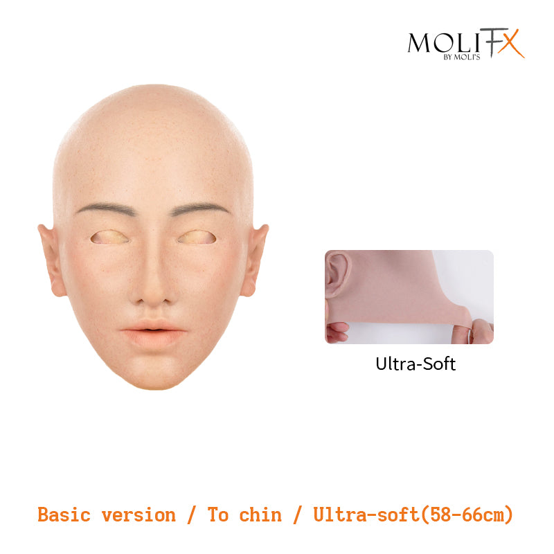 MoliFX | “Linglong” Ningzhi Makeup | The Oriental Beauty Female Mask with Breasts C Cup X04 - InTheMask by Moli's