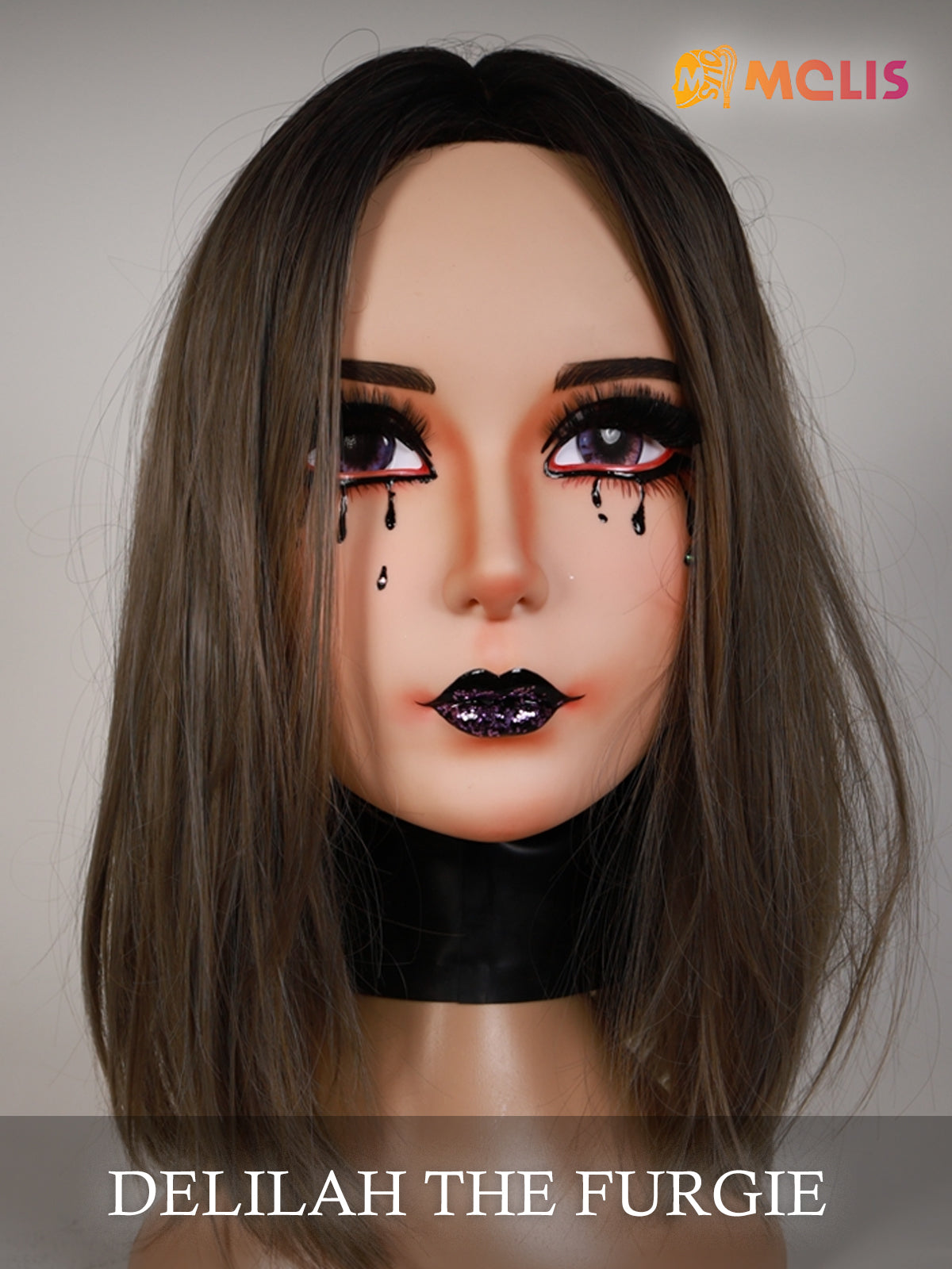"Delilah" the Furgie - Female Doll Mask Gothic Makeup D01SD - InTheMask by Moli's