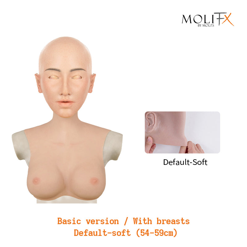 MoliFX | “Linglong” Ningzhi Makeup | The Oriental Beauty Female Mask with Breasts C Cup X04 - InTheMask by Moli's