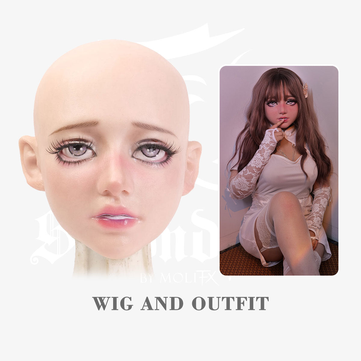 SecondFace by MoliFX | "The Nun" Ahegao Special Makeup Silicone Female Mask F03A - InTheMask by Moli's