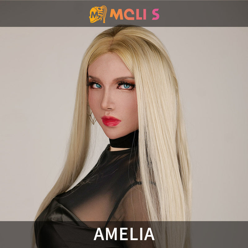 Silicone “Amelia” female mask by InTheMask by MOLIS, featuring realistic facial details and natural skin tone.