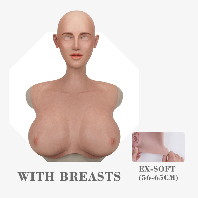 Amelia Soho Makeup SFX-Level silicone female mask by InTheMask by MOLIS with realistic skin texture and detailed facial features.