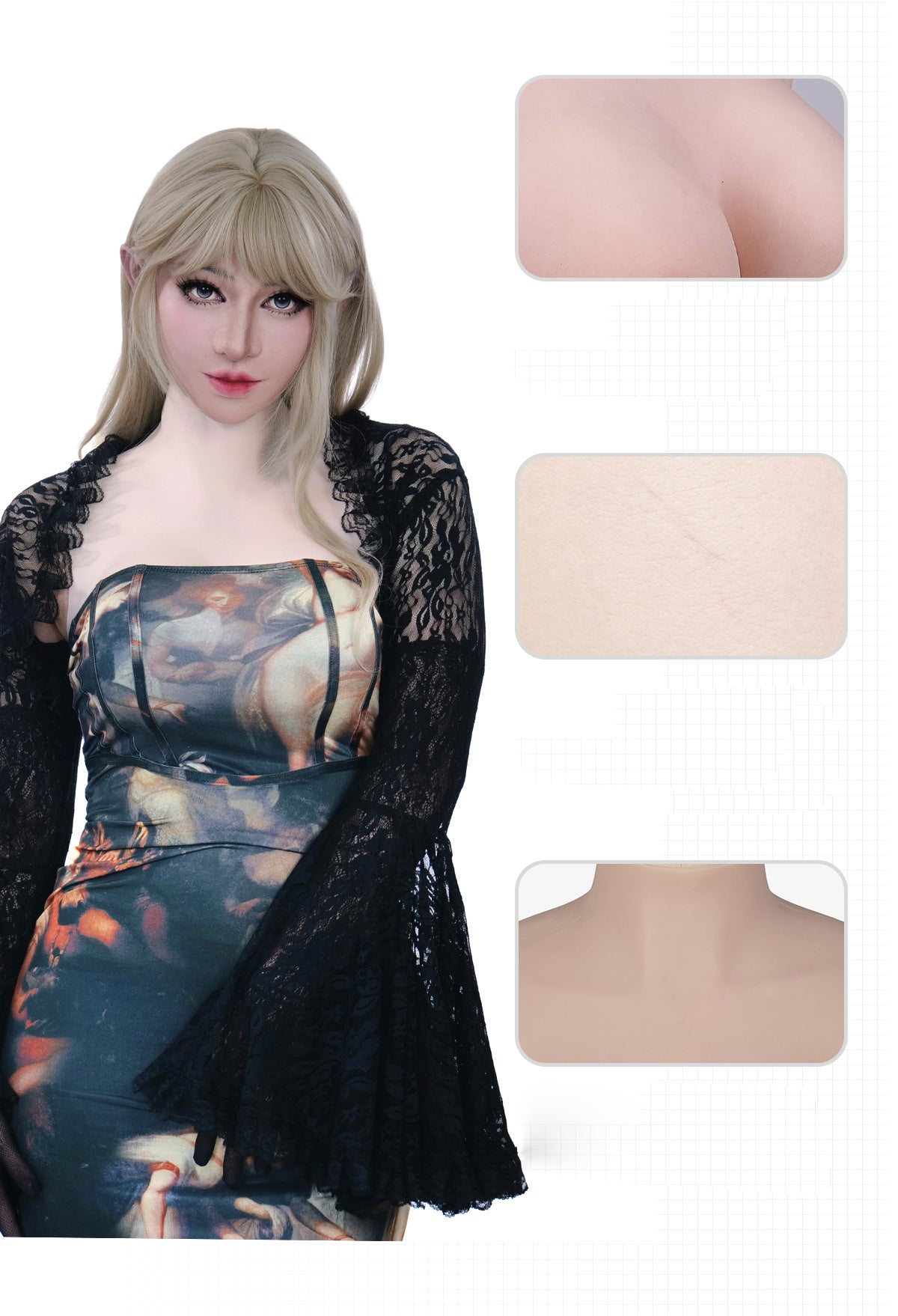ZERO TOUCH 2 | D Cup Silicone Breastplate, Realistic MTF Breast Forms