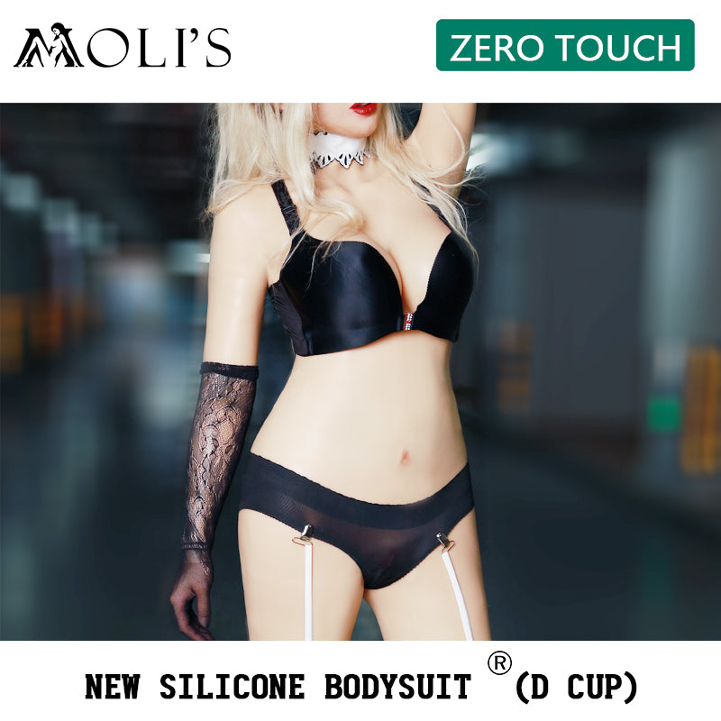 Zero Touch | Brand New Silicone Female Bodysuit with Arms and Padded Girdle D Cup