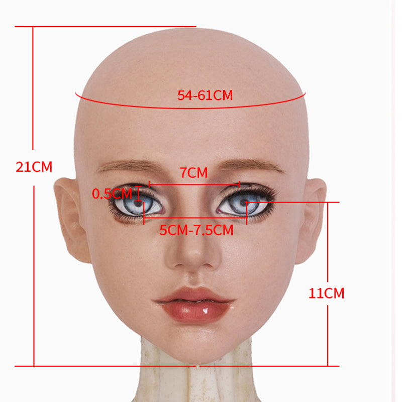 SecondFace von MoliFX | „MEGAN“ The Nun Special Makeup Version Silikon-Frauenmaske 