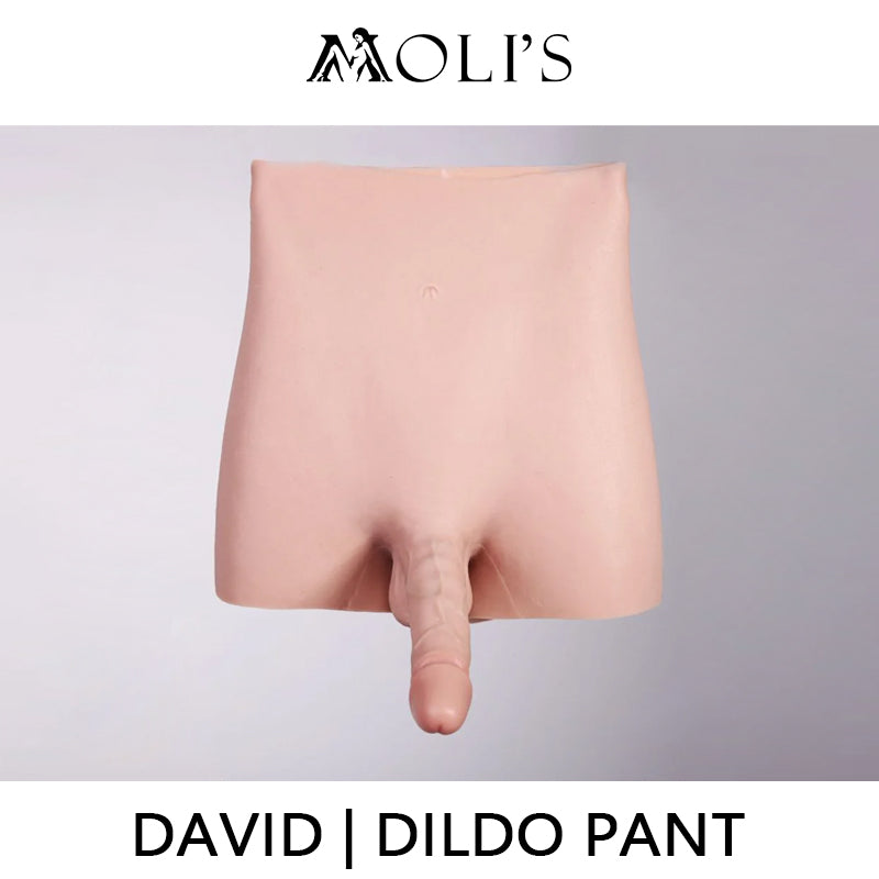 „David“ Silikon-Dildo-Hose, weiblich zu männlich, mit Umschnalldildo, realistischer Schwanz 