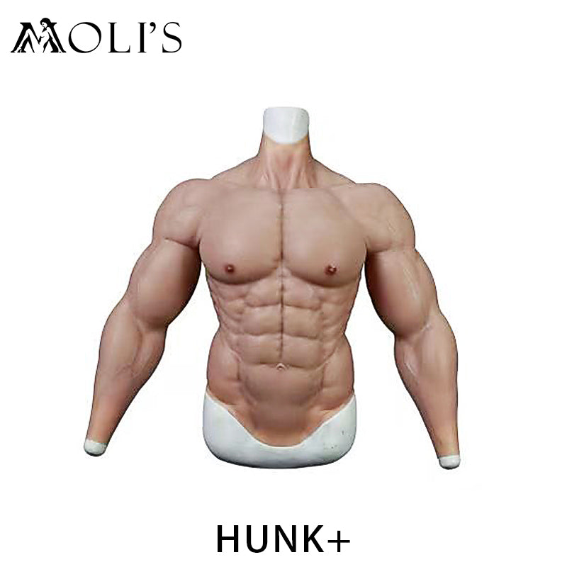 Hunk+ | FtM-Silikon-Muskelanzug mit Ultra-Größe 