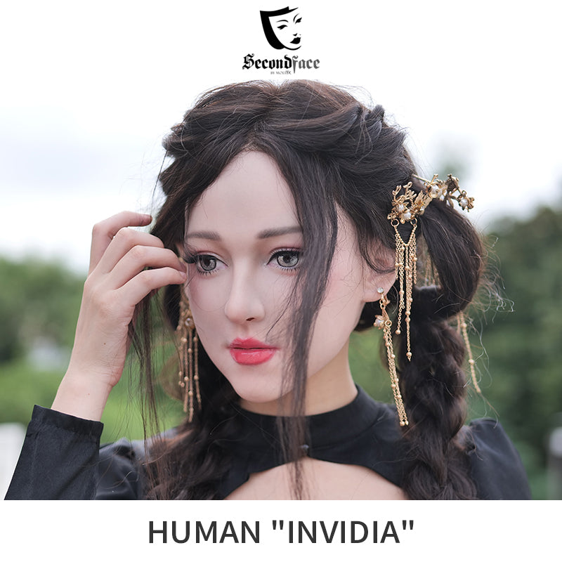 SecondFace | Human "Invidia" Silicone Female Mask 2 Types
