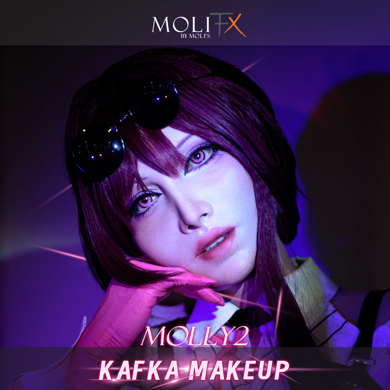 MoliFX | „Molly2“ Kafka-Make-up | Silikon-Frauenmaske auf SFX-Niveau 