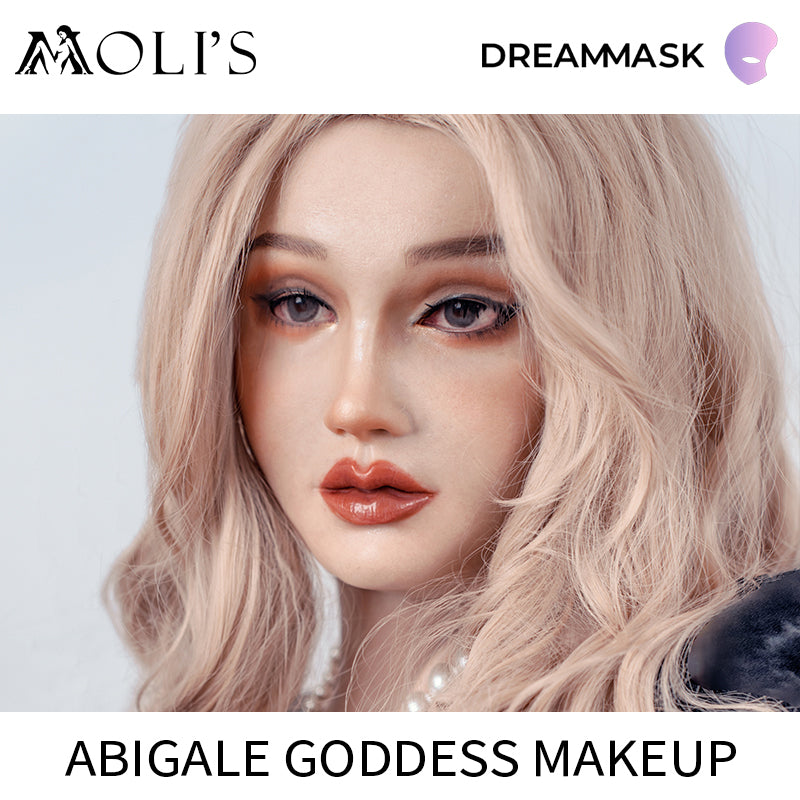 M25G Abigale, die weibliche Silikonmaske, Göttin-Make-up, mit optionalen Brüsten