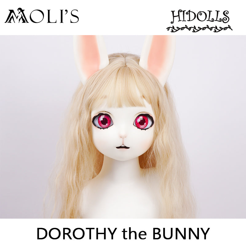 HiDolls | „Dorothy The Bunny“ Puppenmaske mit Ohren 