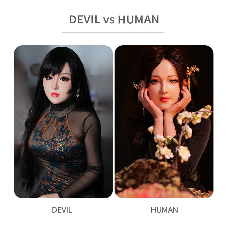SecondFace | Devil "Invidia" Silicone Female Mask 2 Types