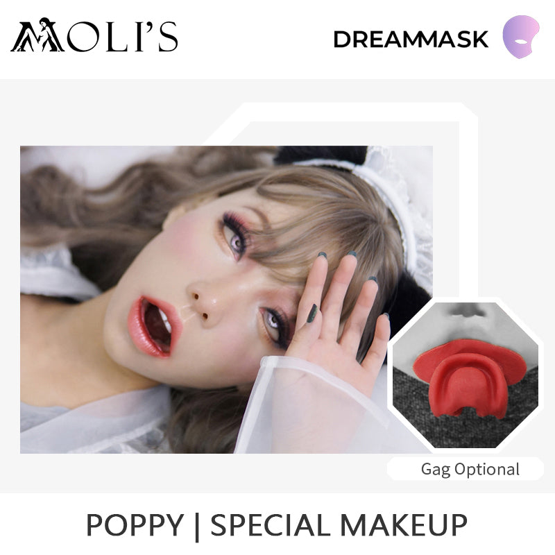 Spezielles Make-up | Göttin Poppy erzwingt das Würgen einer weiblichen Maske 