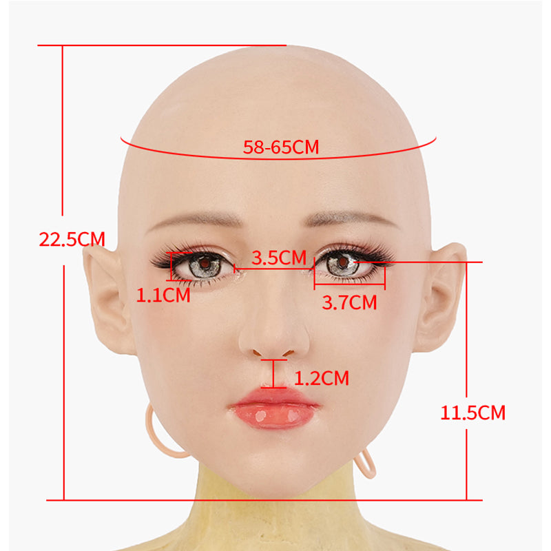 SecondFace | Menschliche „Invidia“-Silikon-Frauenmaske, 2 Typen