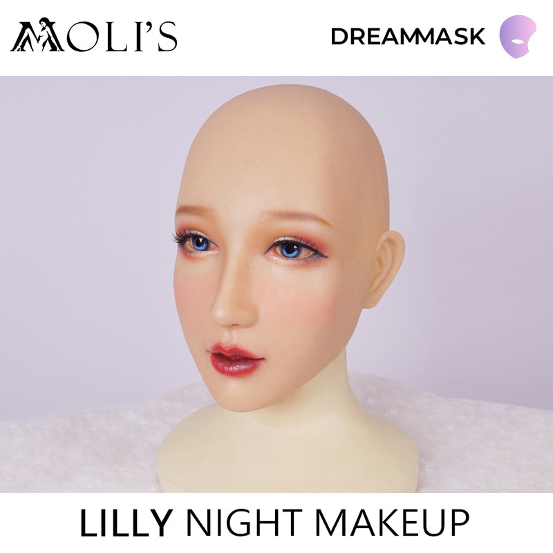 „Lilly“, das Nacht-Make-up mit Silikon-Maske für Frauen