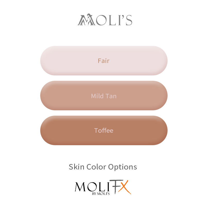 MoliFX | Molly S „Prinzessin Jasmine“ Toffee-Teint-Silikon-Frauenmaske SFX-Klasse 
