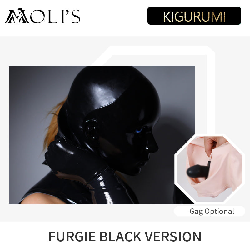 Furgie Dark Version | Die weibliche Puppenmaske mit optionalem Knebel 