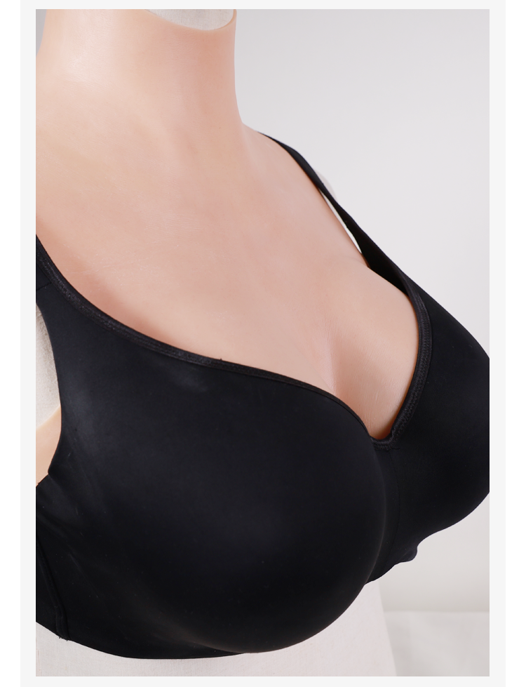 "Zero Touch" Breasts | "G" Cup Silicone Breastplate for Crossdressers