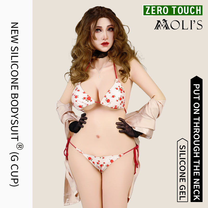 Zero Touch | Brand New Silicone Female Bodysuit with Arms and Padded Girdle G Cup