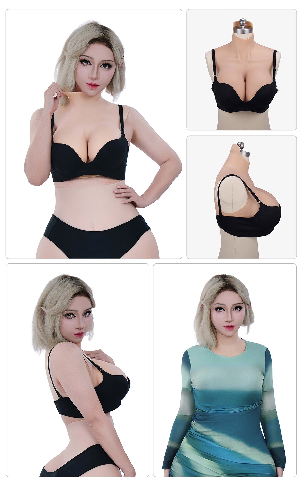 ZERO TOUCH 2 | K Cup Silicone Breastplate, Realistic Breast Forms